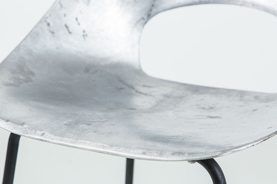 "Tonneau" Cast Aluminum Chair by Pierre Guariche