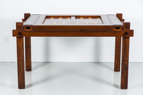 Walnut Wood Backgammon Table