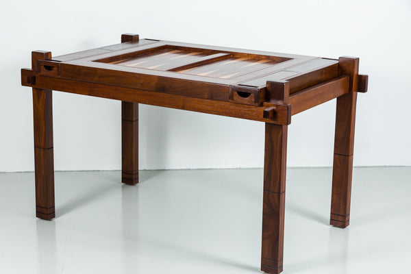 Walnut Wood Backgammon Table