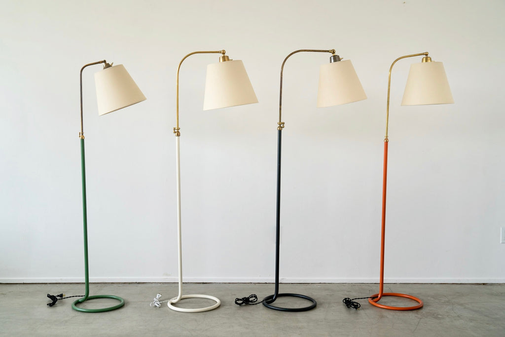 French Floor Lamp with Circle Base