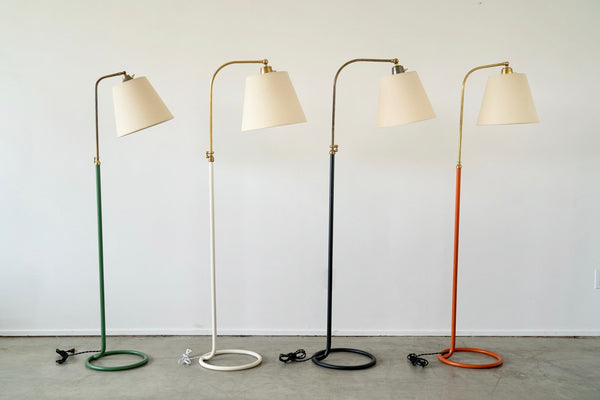 French Floor Lamp with Circle Base