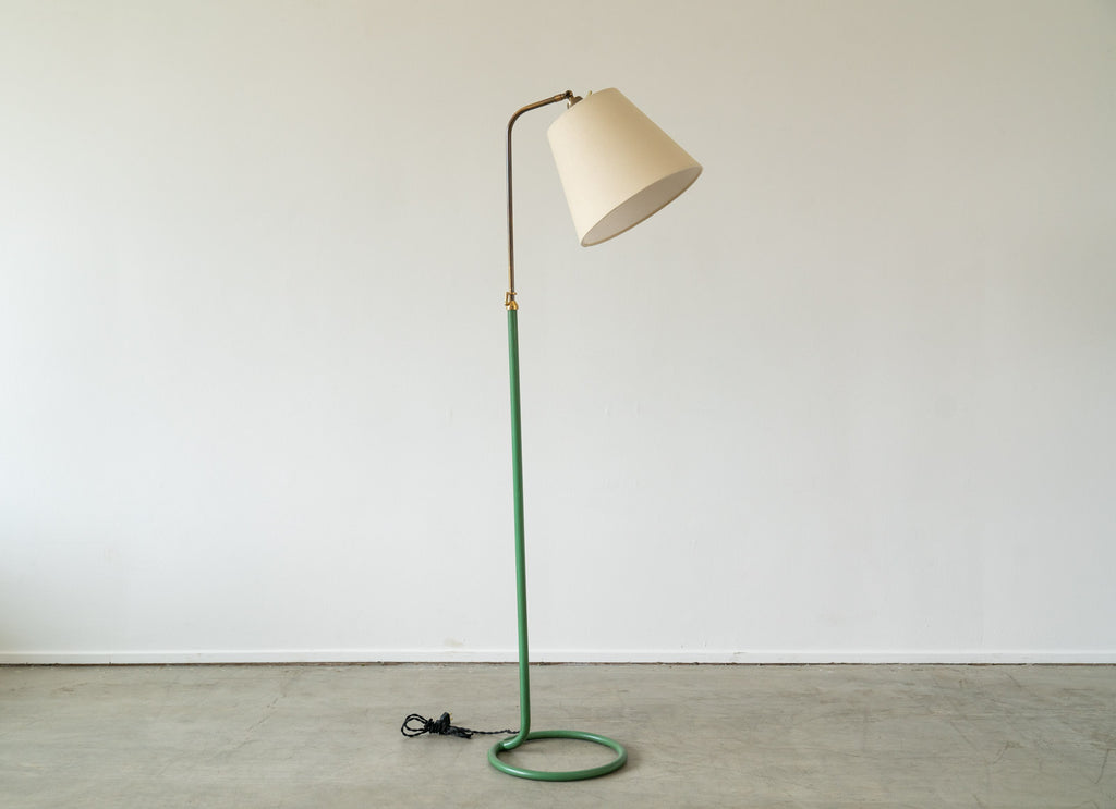 French Floor Lamp with Circle Base