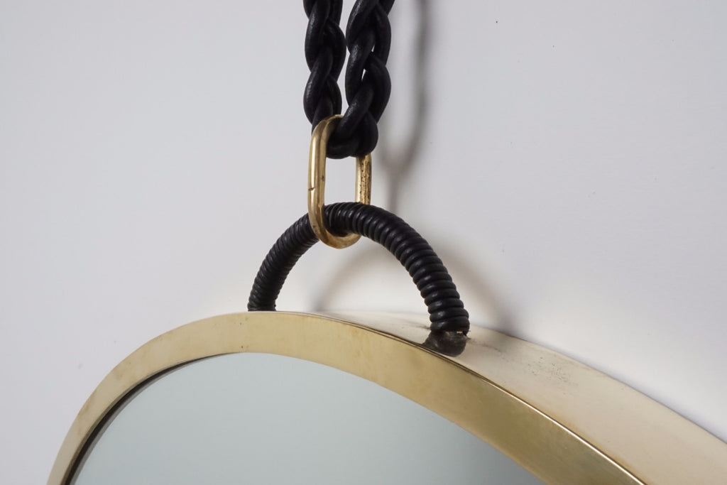 Lexington Mirror with Leather