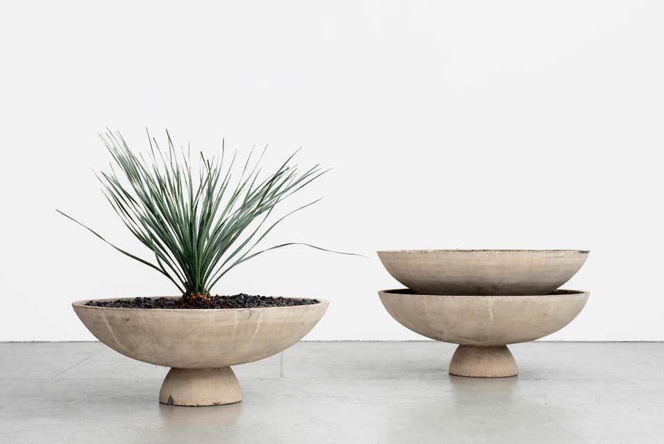 Willy Guhl Concrete Planter with Stand