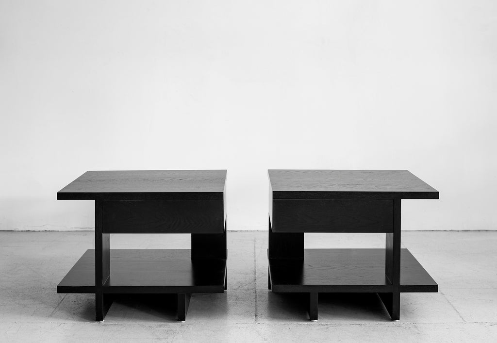 Fairfax Side Tables - Ebony Oak