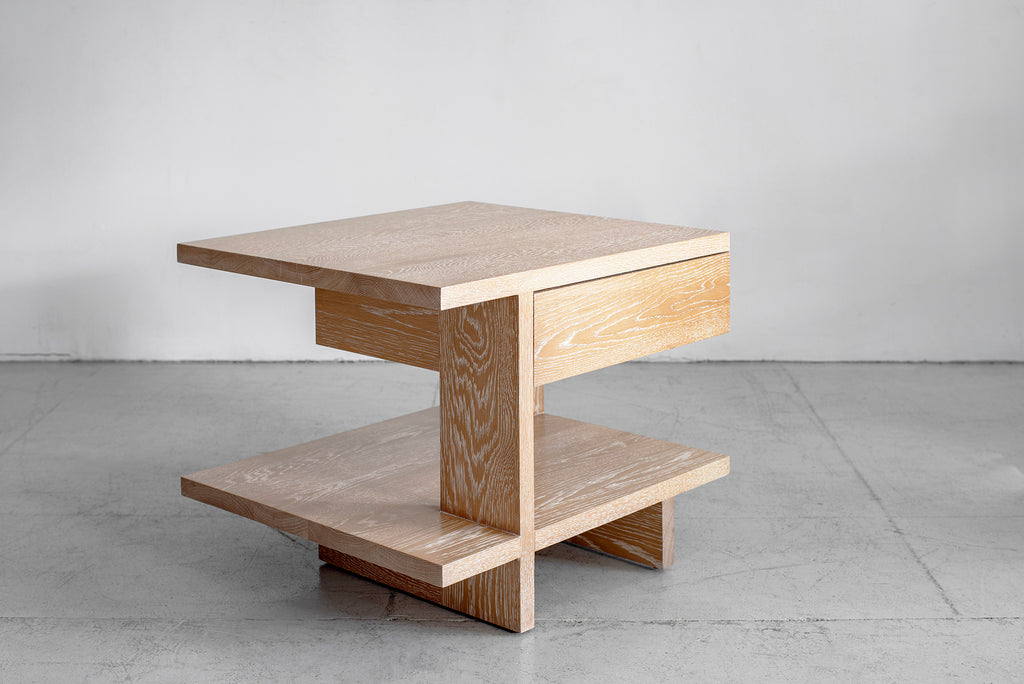 Fairfax Side Tables - Cerused Oak