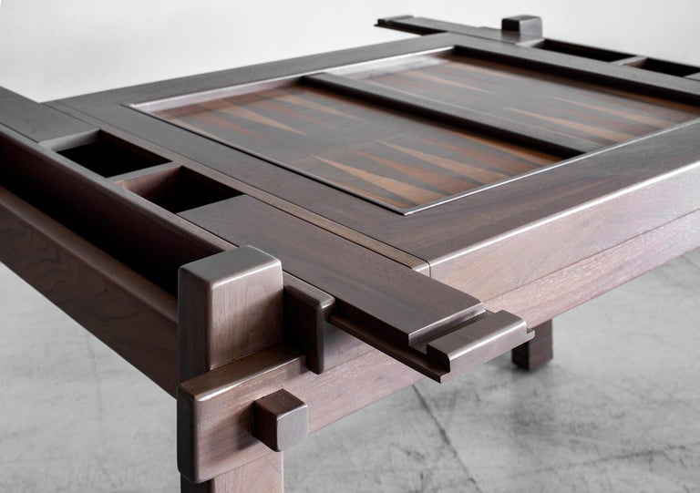Walnut Backgammon Table