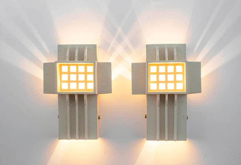 French Plaster Sconces