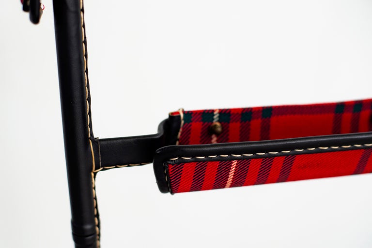 Jacques Adnet Valet with Tartan Plaid