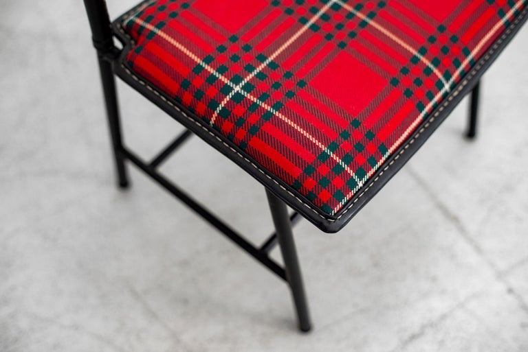 Jacques Adnet Valet with Tartan Plaid