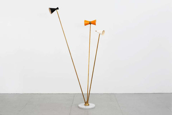 Triple Arm Italian Floor Lamp