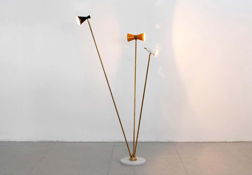 Triple Arm Italian Floor Lamp