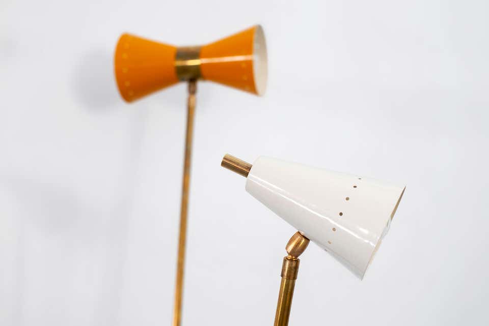 Triple Arm Italian Floor Lamp