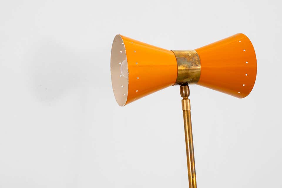 Triple Arm Italian Floor Lamp