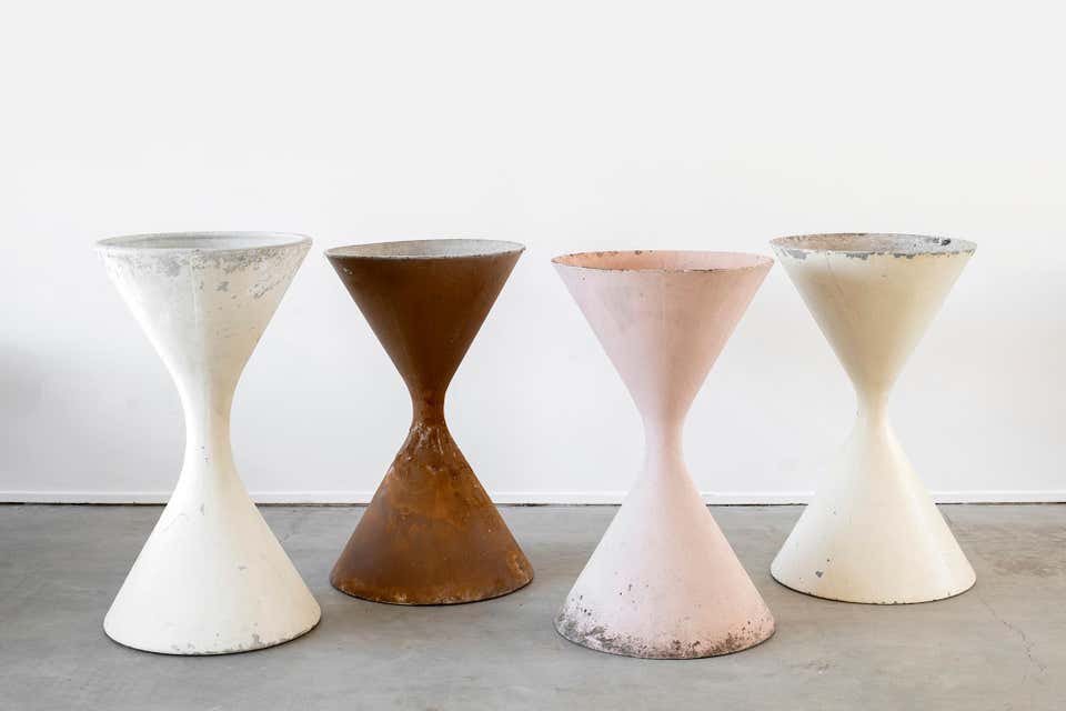 Large Willy Guhl Hourglass Planter