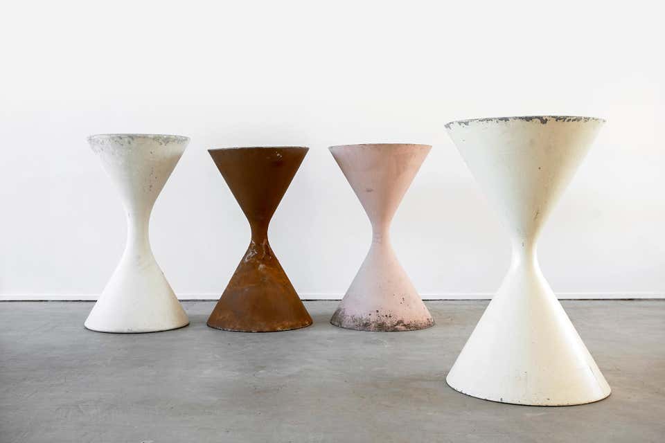 Large Willy Guhl Hourglass Planter