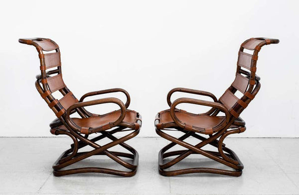 Leather Bonacina Chairs