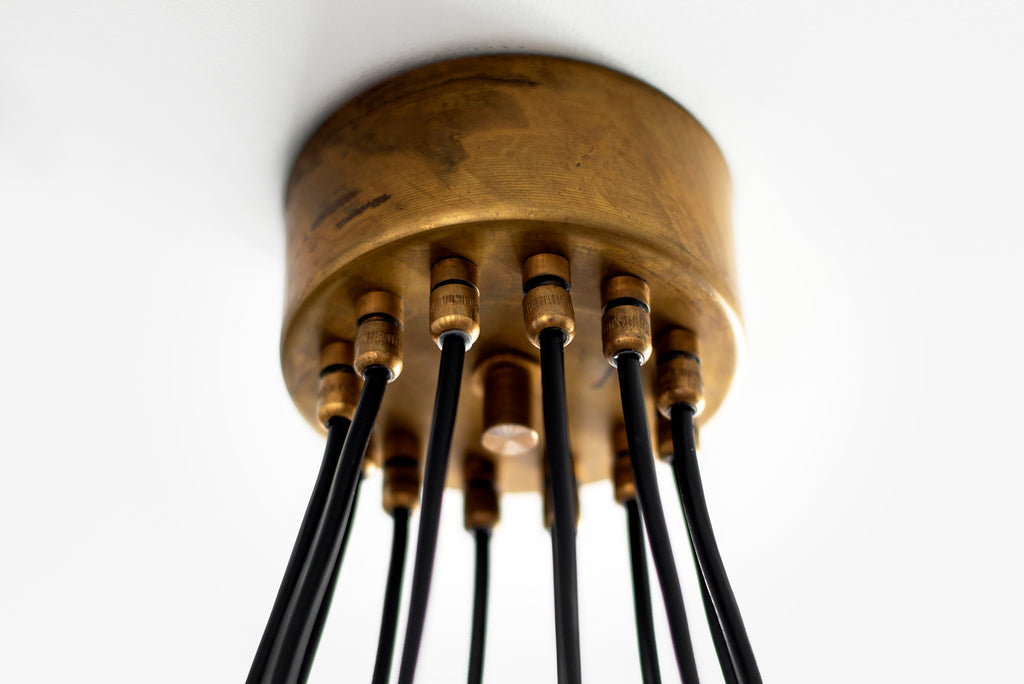 12 Globe Stilnovo Style Chandelier