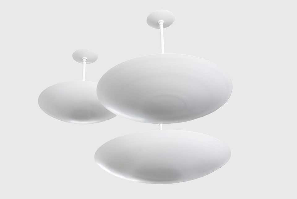 White Dome Ceiling Pendant