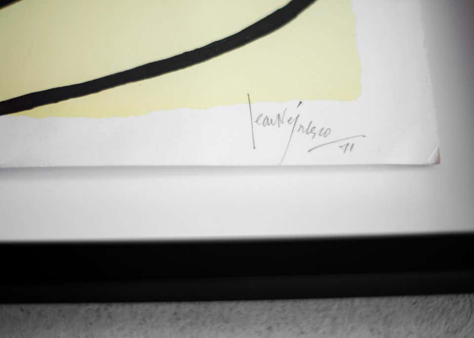 Jean Negulesco Continuous Line Drawings - Yellow