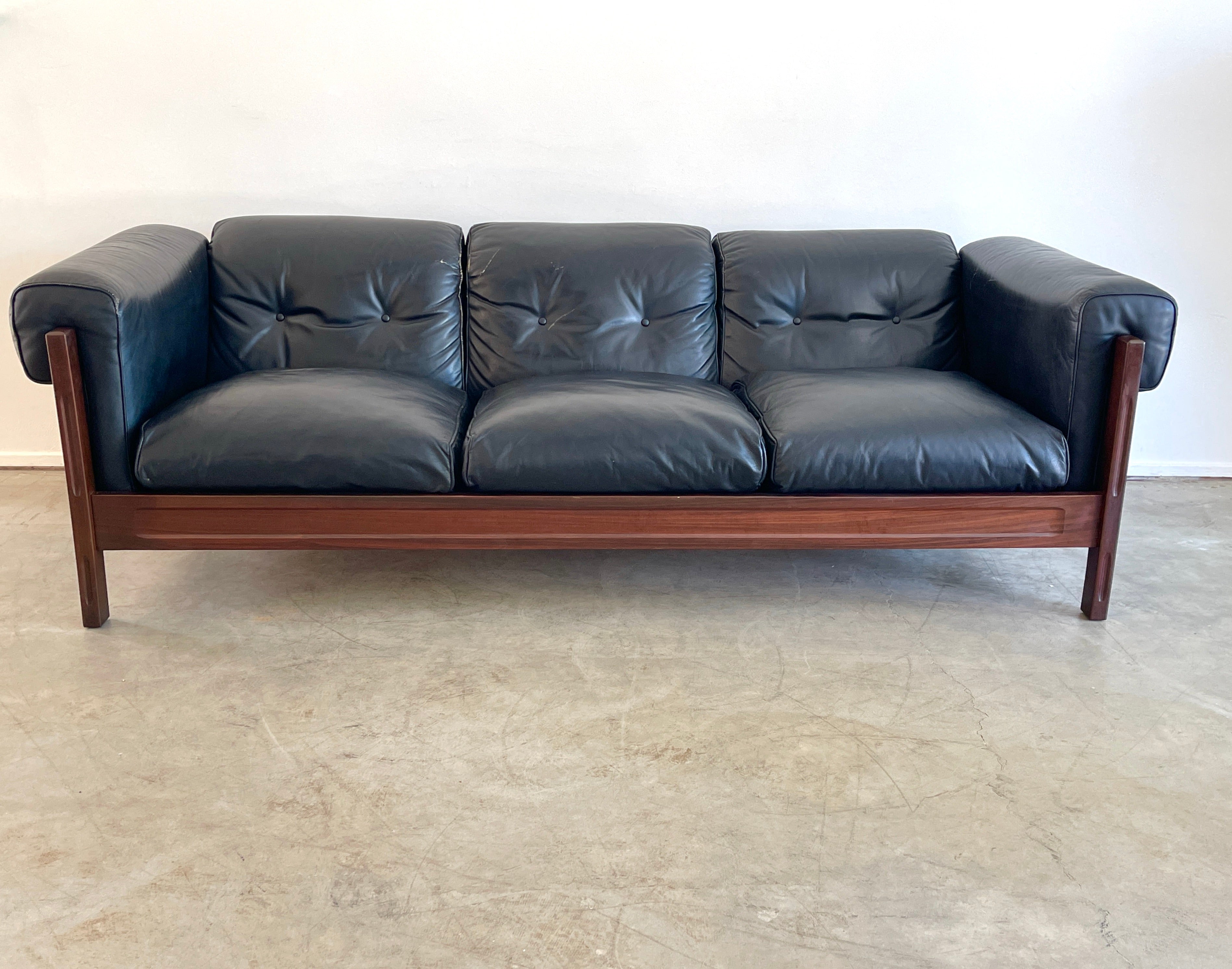 Italian Leather Sofa Orange Furniture