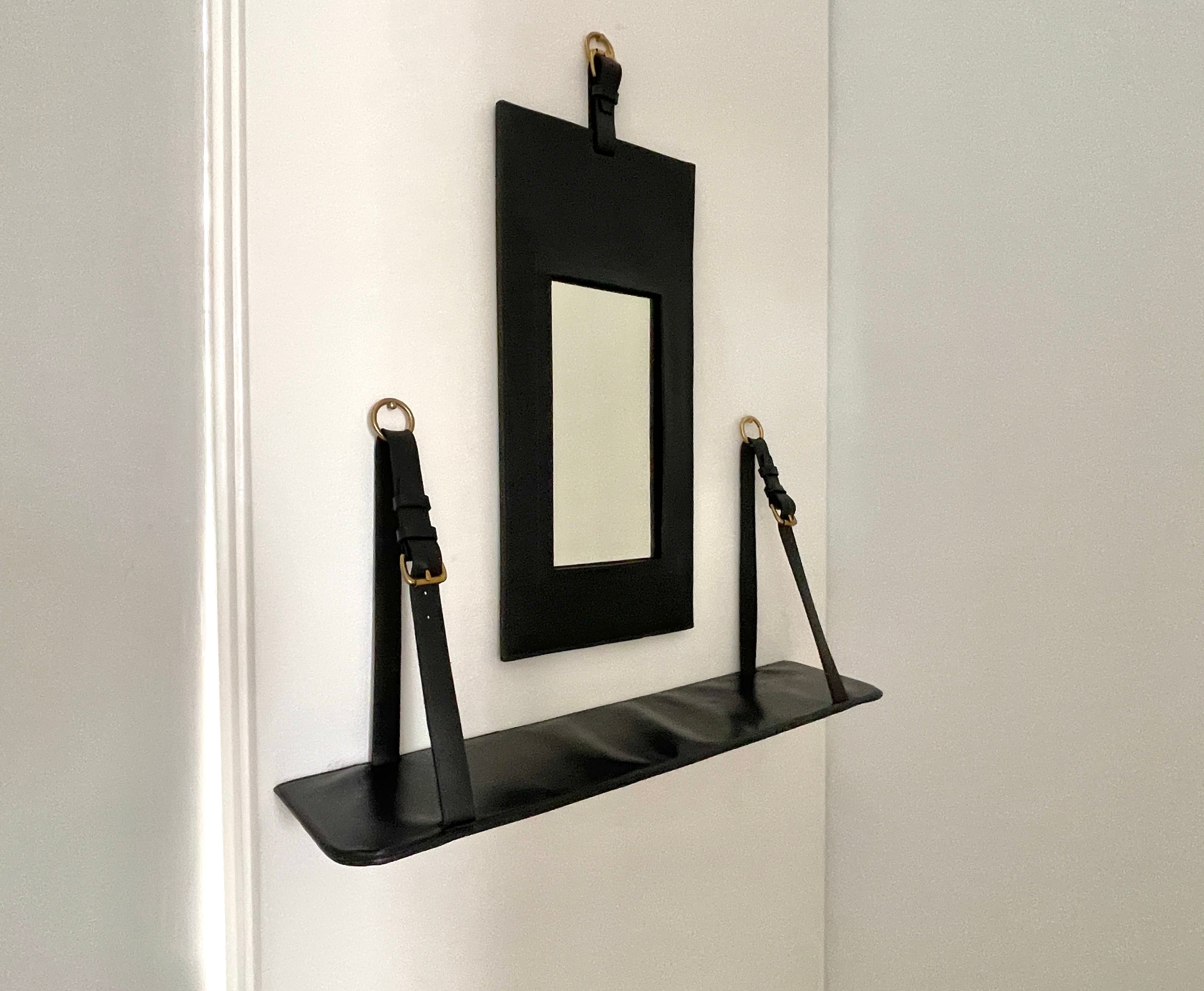 coat rack shelf mirror