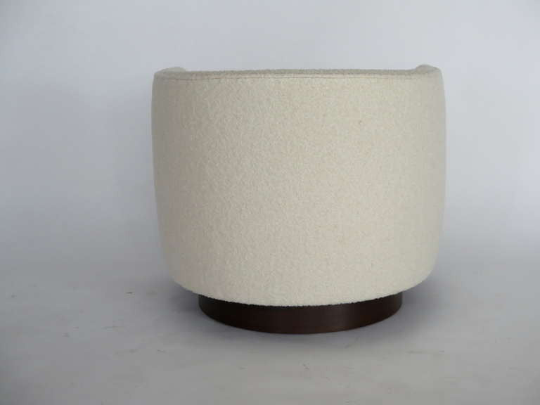 Pair of Milo Baughman Style Swivel Chairs