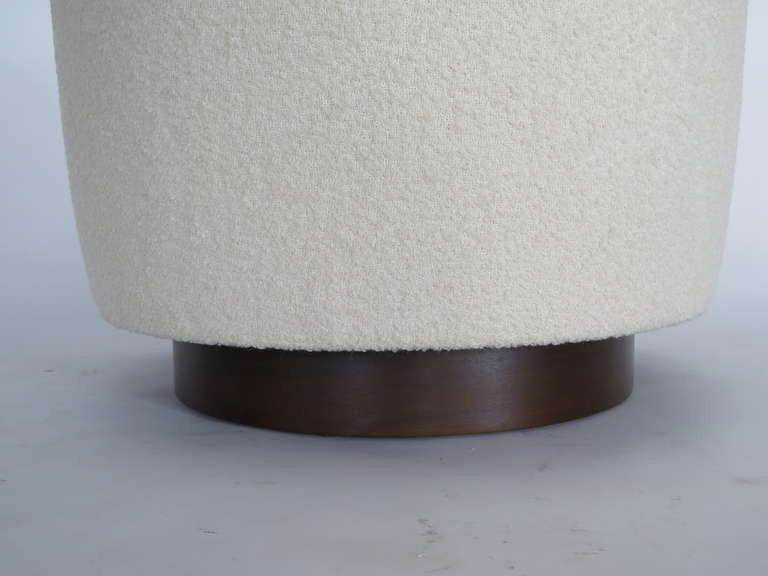 Pair of Milo Baughman Style Swivel Chairs