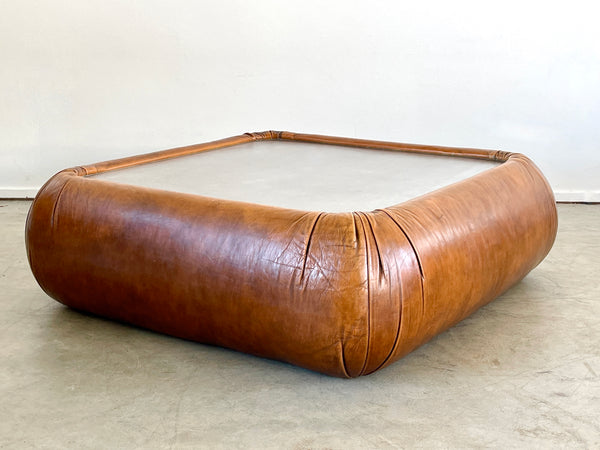 De Sede Leather Coffee Table