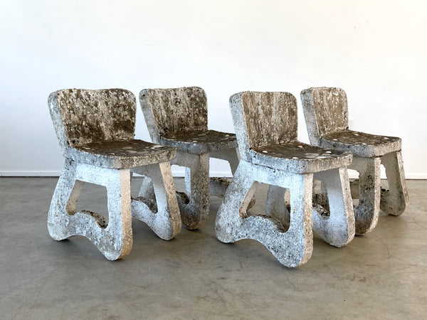 French Concrete Chairs