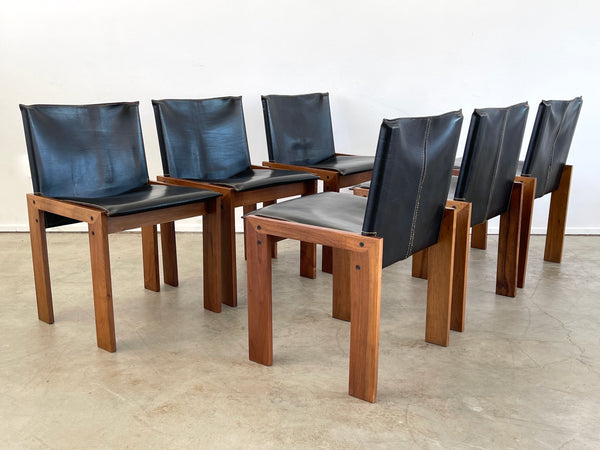 Afra & Tobia Scarpa "Monk" Chairs - Set of 6