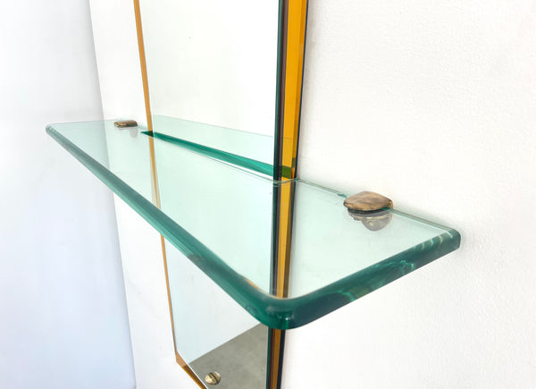 Cristal Art Mirror with Shelf