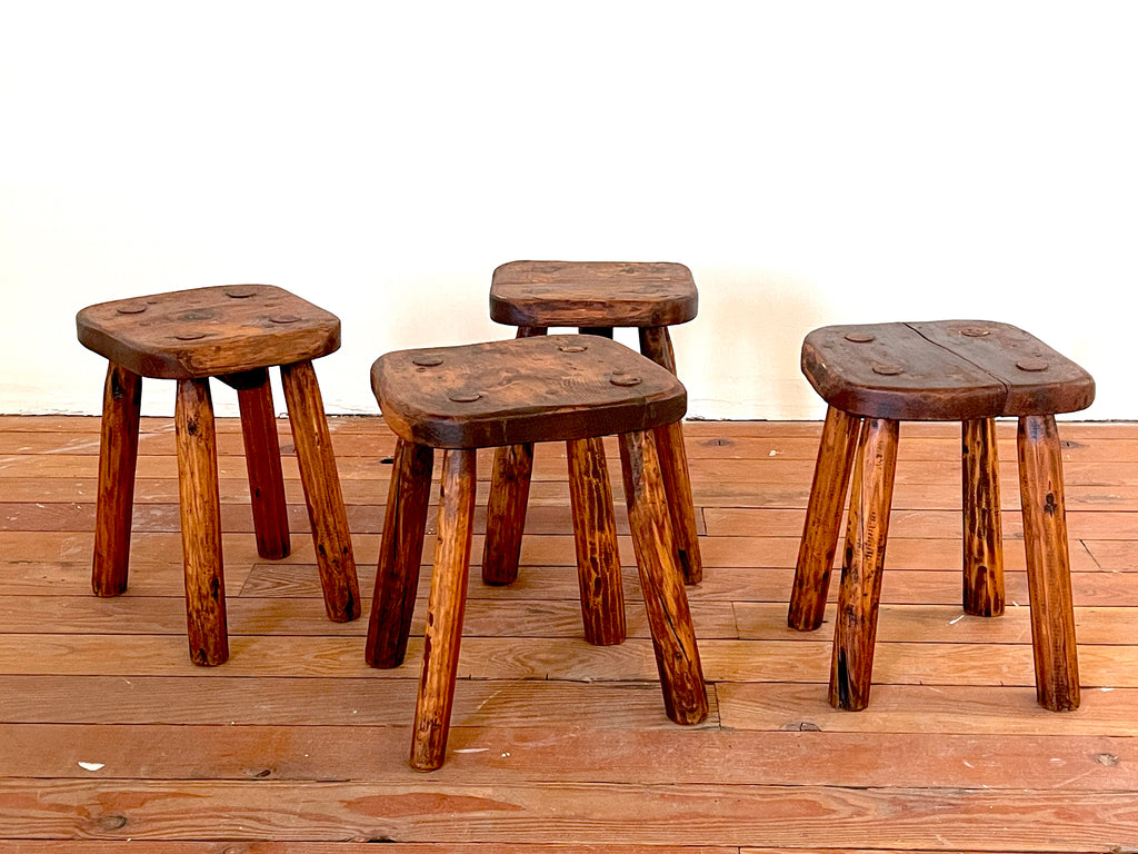 French Massive Wood Stools