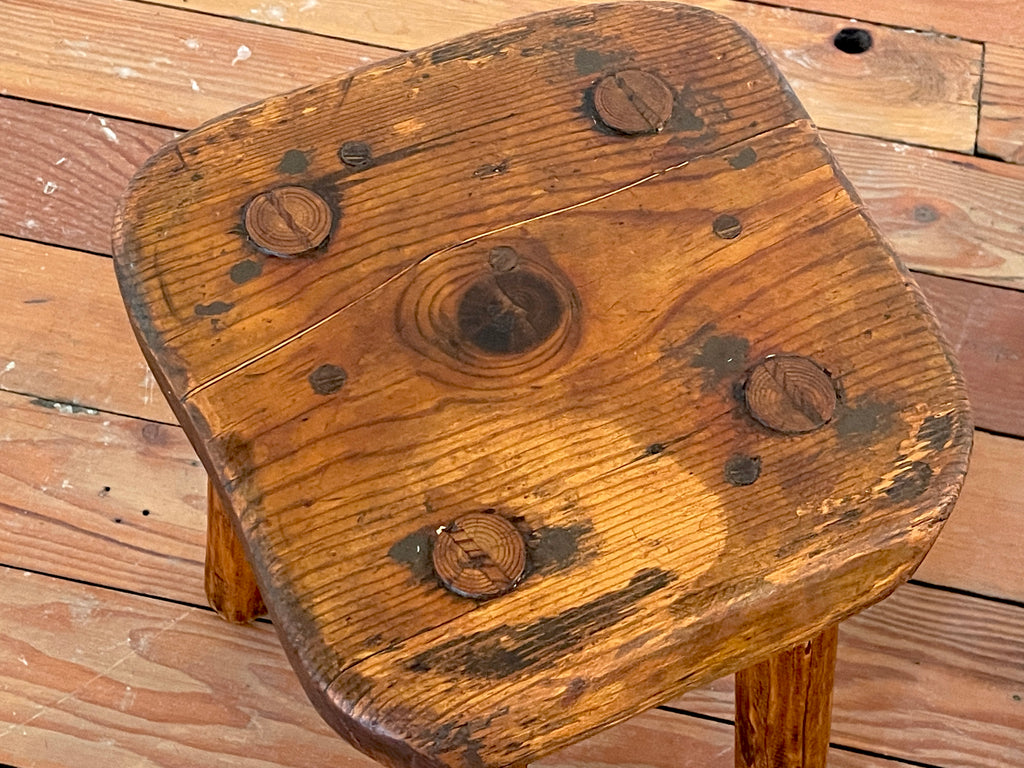 French Massive Wood Stools