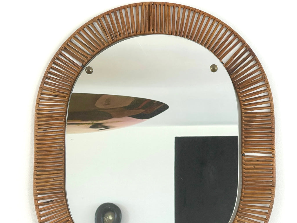 Italian Rattan Mirror