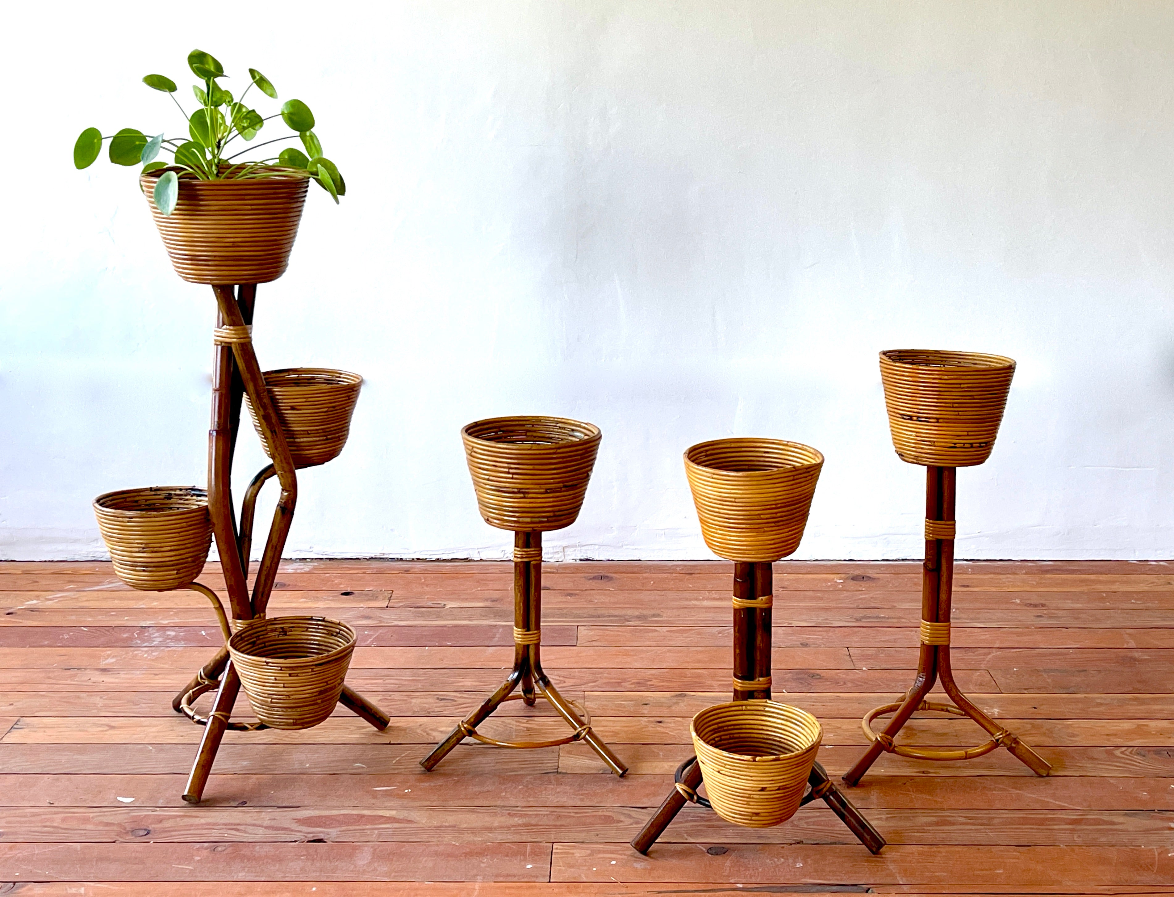 vintage pot plant holders Italian Bamboo Plant Stands – Orange Furniture Los Angeles