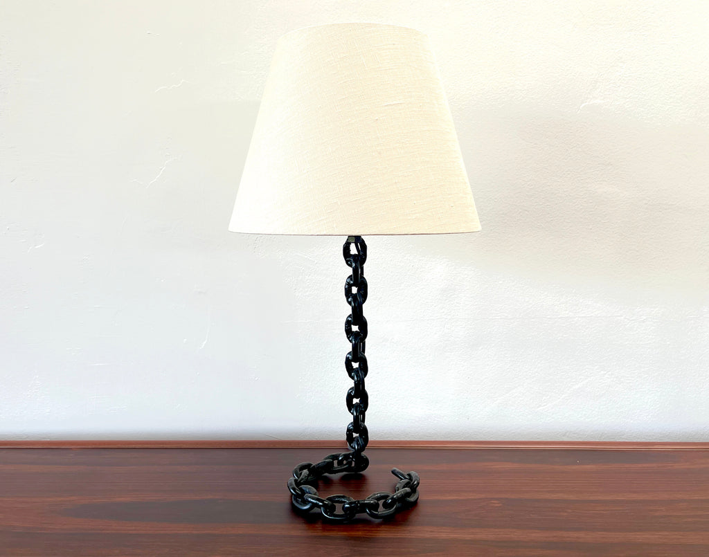 French Chain Link Table Lamp