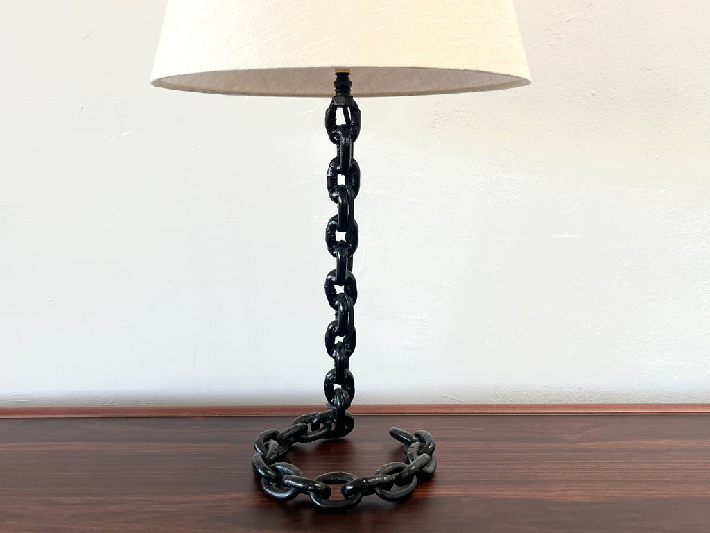 French Chain Link Table Lamp
