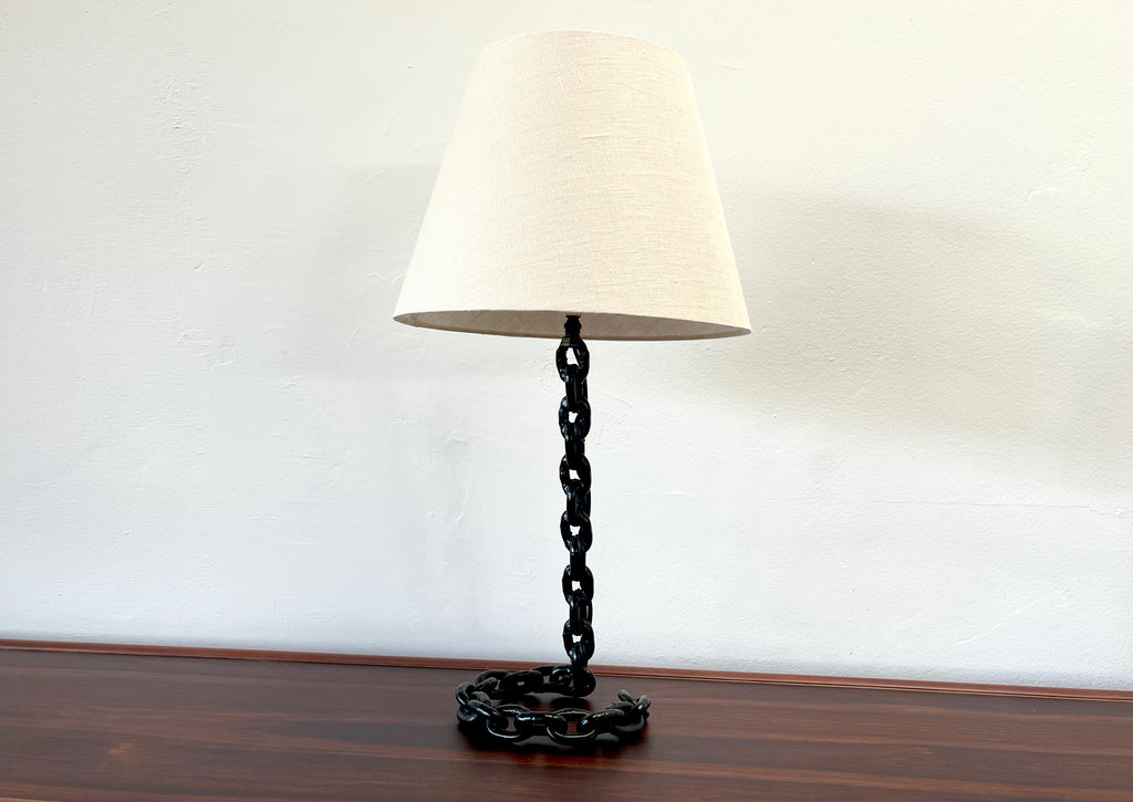French Chain Link Table Lamp
