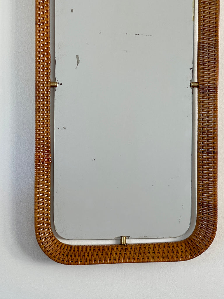 Italian Wicker Mirror