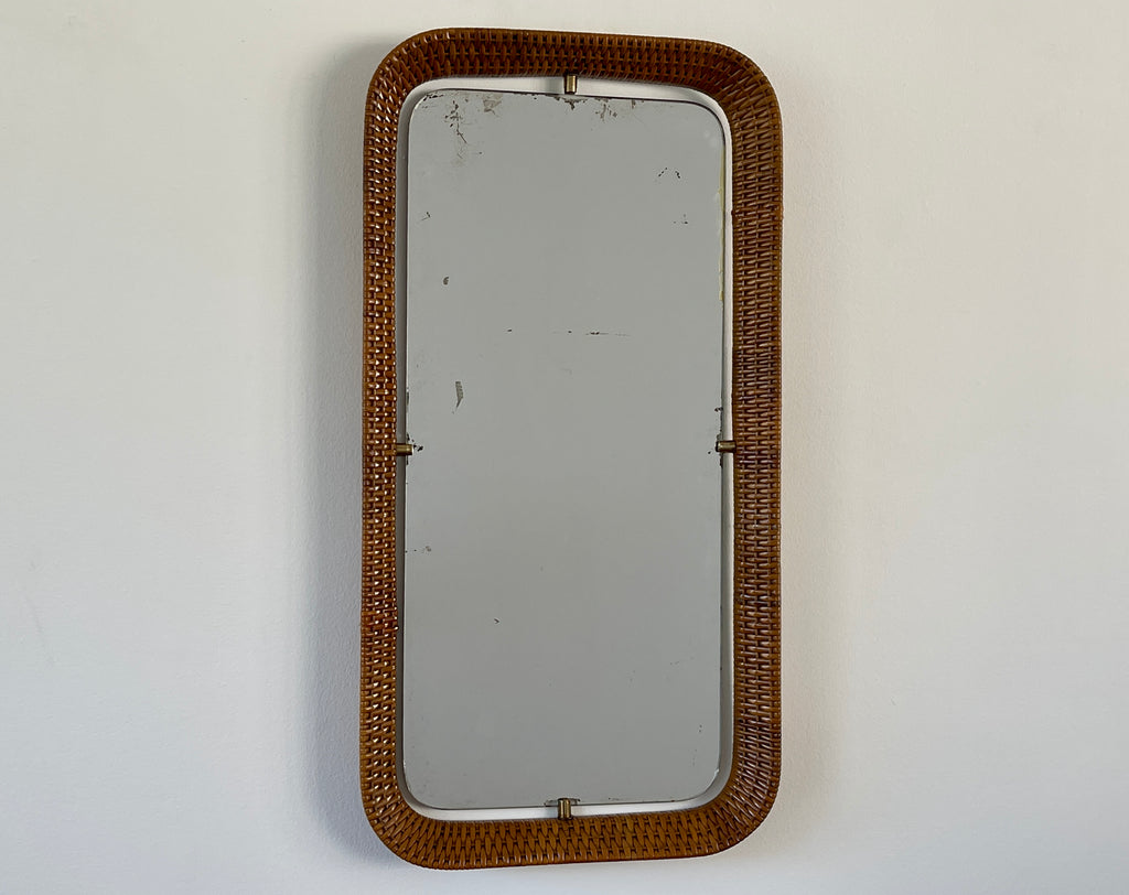 Italian Wicker Mirror