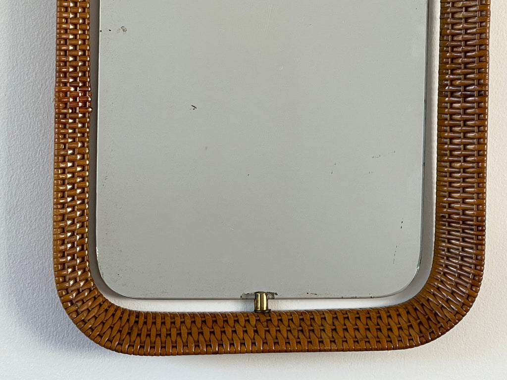 Italian Wicker Mirror