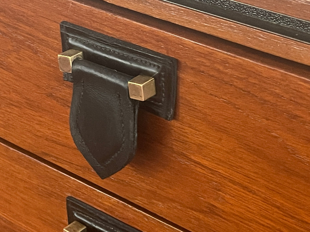 Mahogany Sideboard w/ Leather