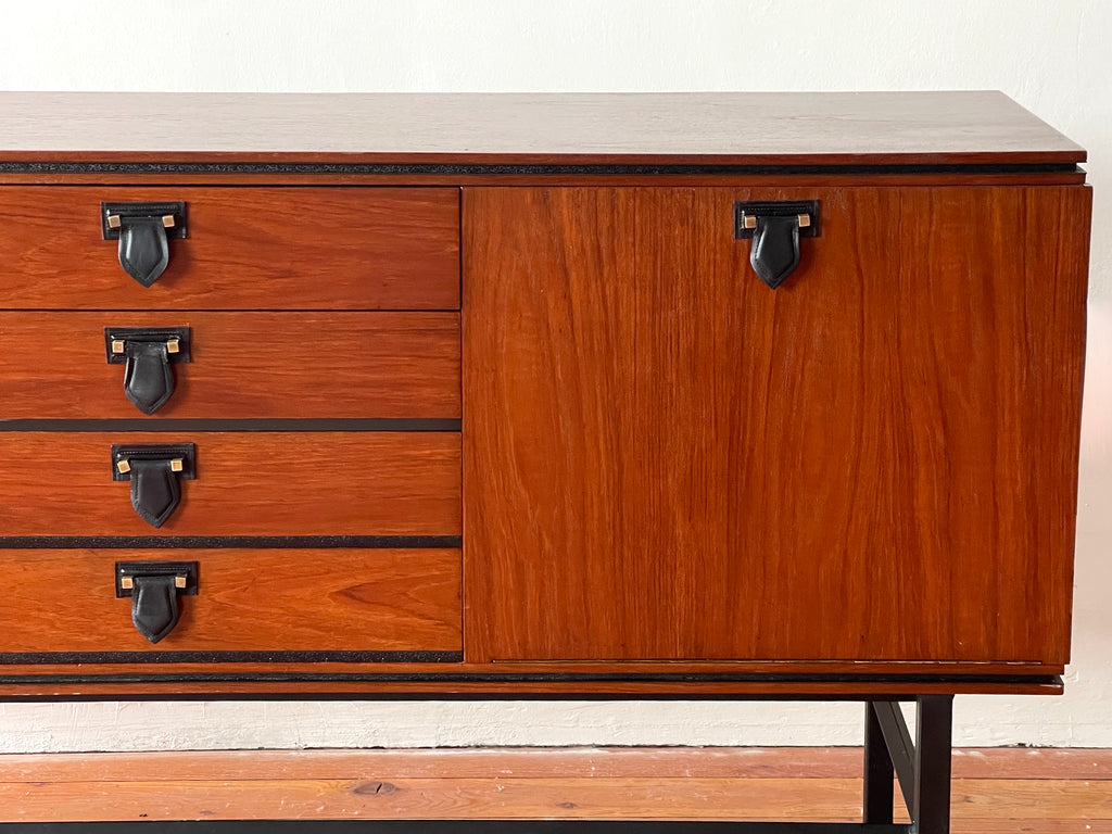 Mahogany Sideboard w/ Leather