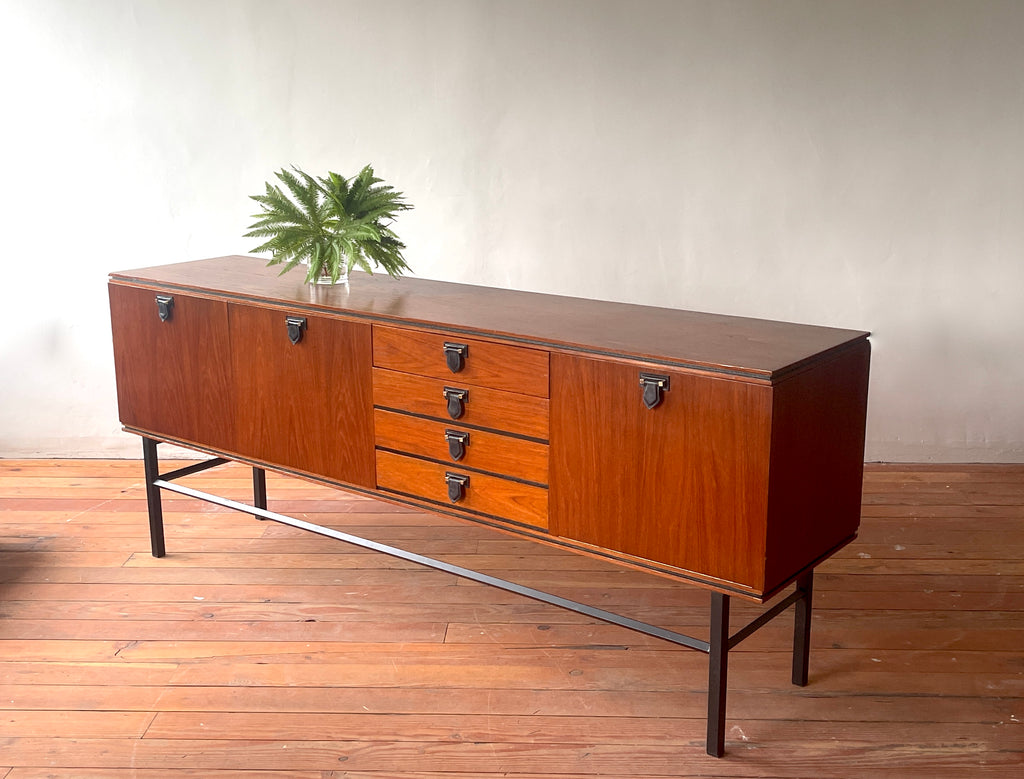 Mahogany Sideboard w/ Leather