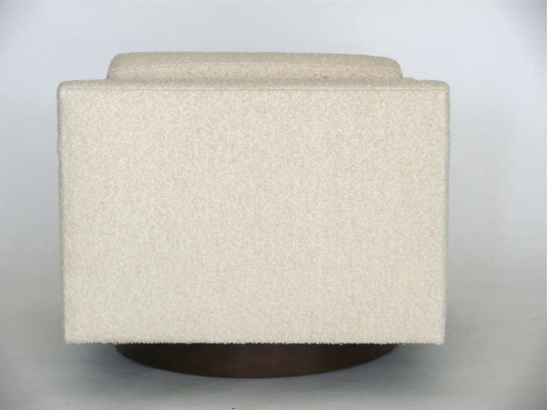 Pair of Milo Baughman Style Swivel Chairs