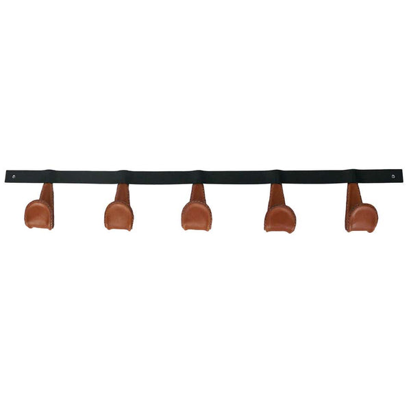 Atelier Iron and Leather Coat Rack