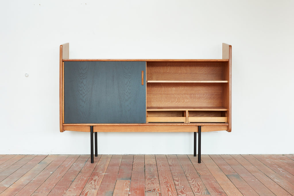 French Oak Bookcase in Style of Escande