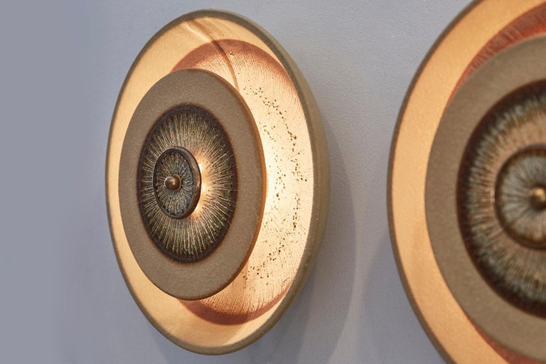 1960s Danish Ceramic Sconces