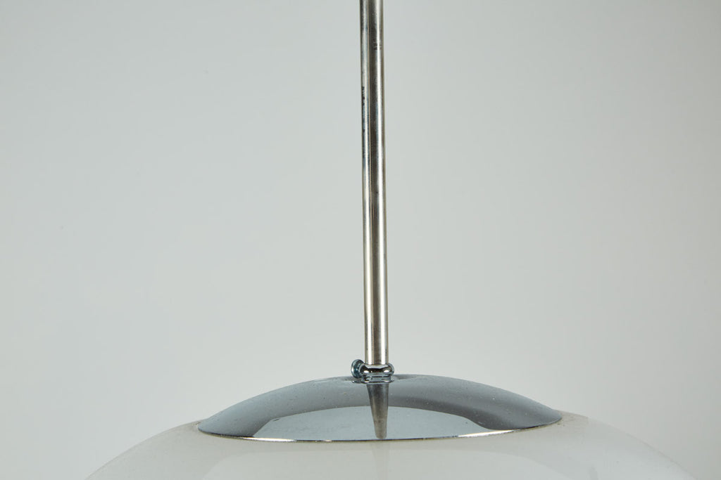 35" Milk Glass Koch and Lowy Pendant